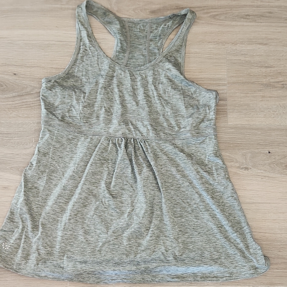 Be Inspired Light Gray Racerback Tank Top